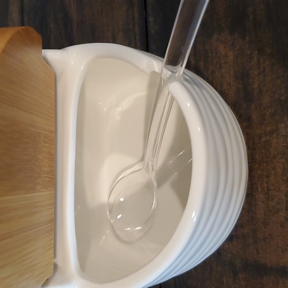 2 for 10 Sugar or condiment bowl with spoon - Picture 3 of 5